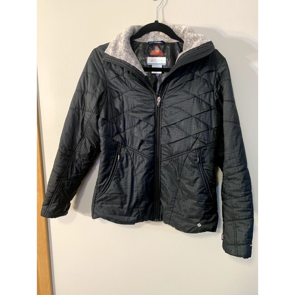 Colombia Omni Heat Jacket, Small, Black, Soft Trim (Used Good Condition)